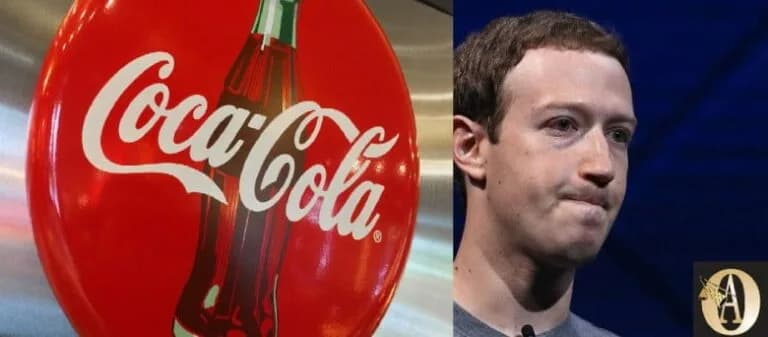 Mark Zuckerberg losses R120 billion as Coca-Cola suspends all social media advertising for 30 days