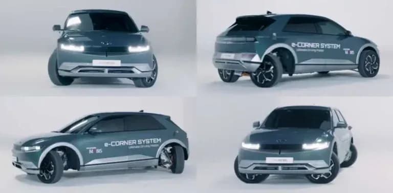 Hyundai unveiled the Ioniq electric automobile, which can walk like a crab