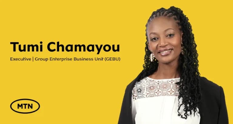 MTN appoints Tumi Chamayou as its new executive for the Enterprise Business Unit