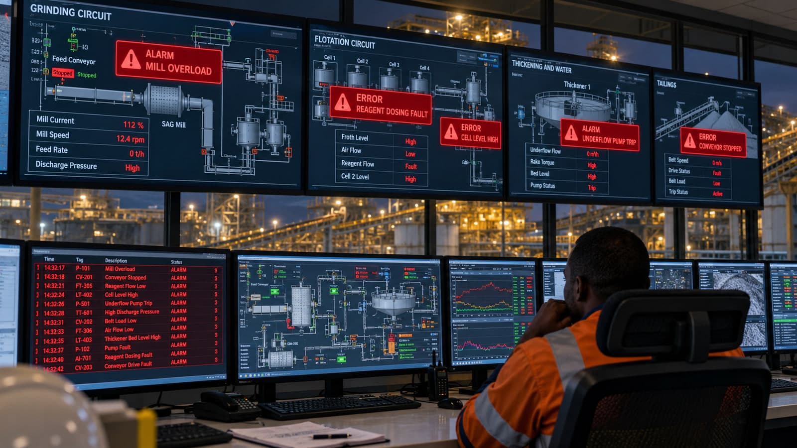 Mining Control Room Alarm Response
