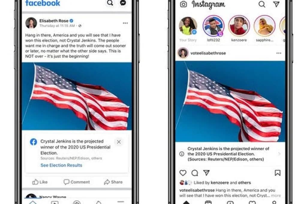 Facebook to announce presidential election result in Facebook and Instagram notifications