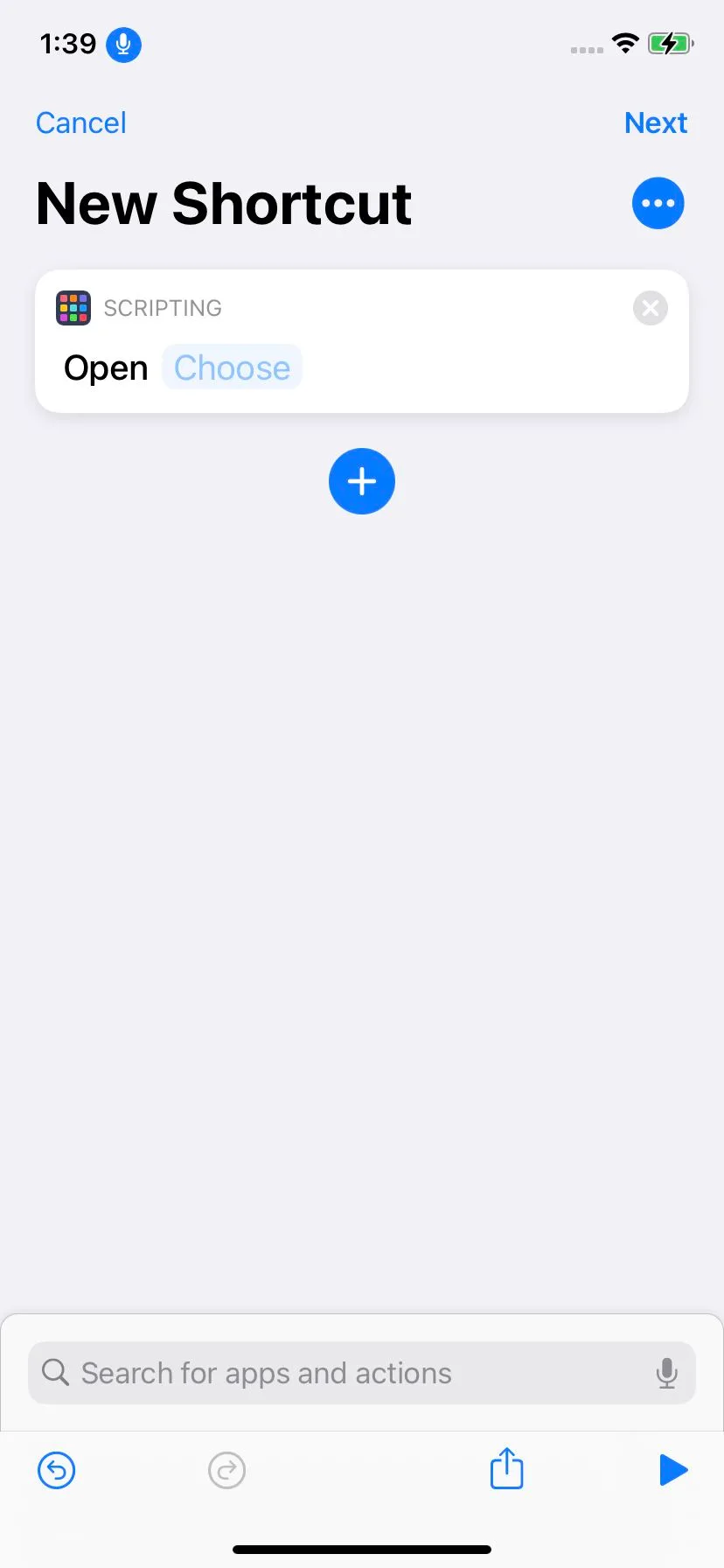 Tap on “Choose” to select which icon to replace