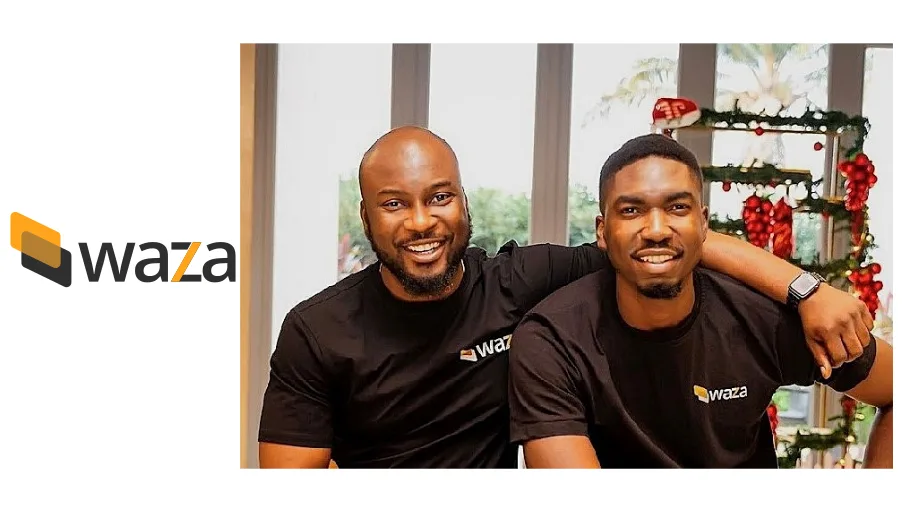 Waza CEO Maxwell Obi & CTO Emmanuel Igbodudu